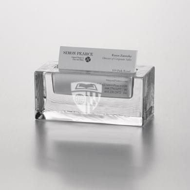 Johns Hopkins Glass Business Cardholder by Simon Pearce