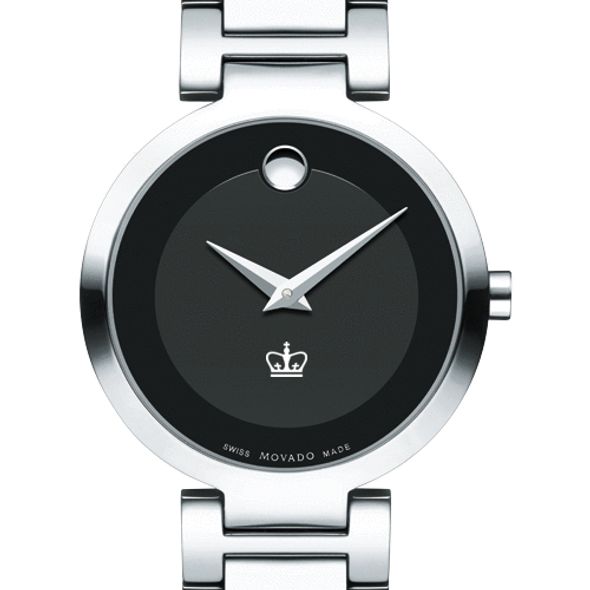 Columbia University Women's Movado Museum with Steel Bracelet