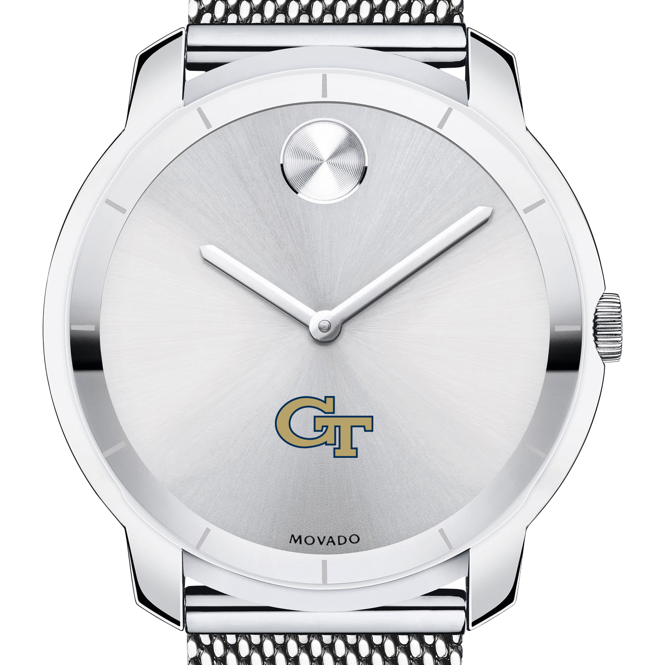 Georgia Tech Men's Movado Stainless Bold 44