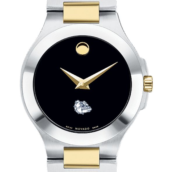 Gonzaga Women's Movado Collection Two-Tone Watch with Black Dial - Image 1