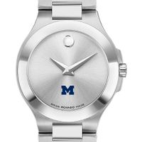 Michigan Women's Movado Collection Stainless Steel Watch with Silver Dial