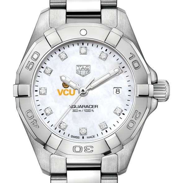 Virginia Commonwealth University W's TAG Heuer Steel Aquaracer w MOP Dia Dial