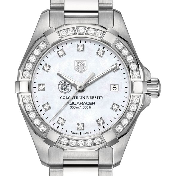 Colgate University W's TAG Heuer Steel Aquaracer with MOP Dia Dial & Bezel
