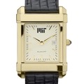 MIT Men's Gold Quad with Leather Strap - Image 1