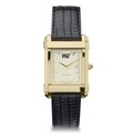 MIT Men's Gold Quad with Leather Strap - Image 2
