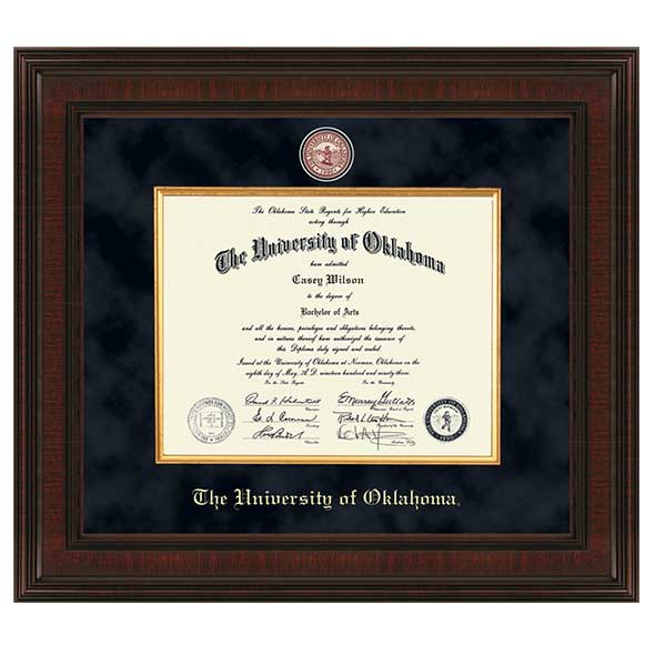 Oklahoma Excelsior Bachelor's/Master's Diploma Frame