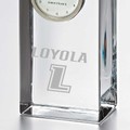 Loyola Tall Glass Desk Clock by Simon Pearce - Image 2