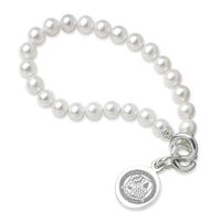 Loyola Pearl Bracelet with Sterling Silver Charm