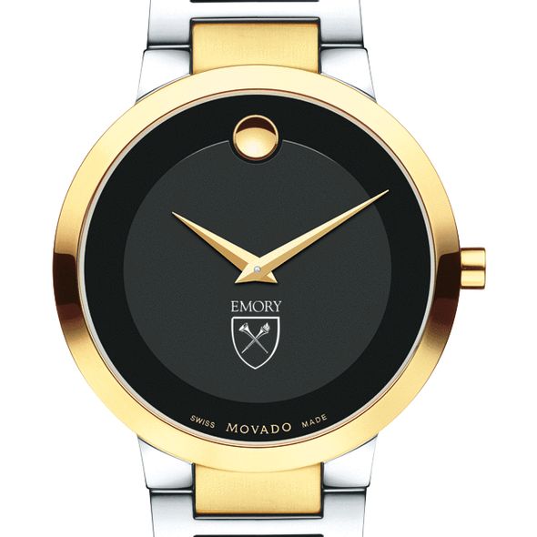 Emory University Men's Movado Two-Tone Modern Classic Museum with Bracelet