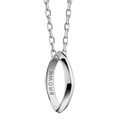 Brown University Monica Rich Kosann Poesy Ring Necklace in Silver - Image 1