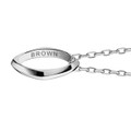 Brown University Monica Rich Kosann Poesy Ring Necklace in Silver - Image 3