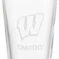 University of Wisconsin 16 oz Pint Glass- Set of 4 - Image 3