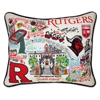 Rutgers Embroidered Pillow
