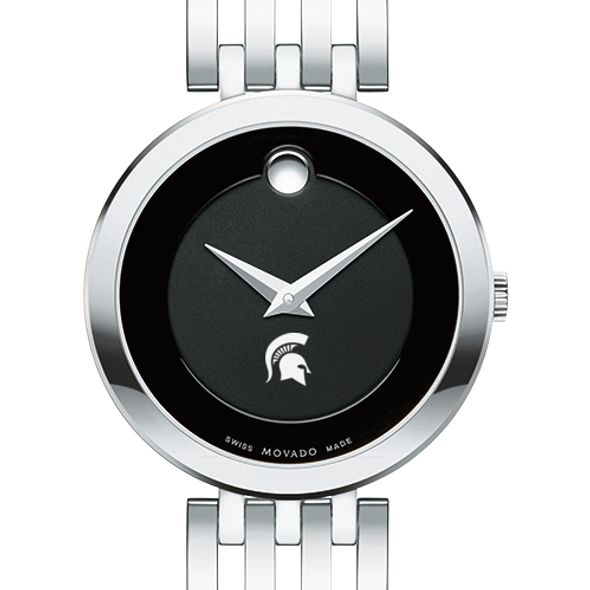 Michigan State University Women's Movado Esparanza Stainless Steel Museum with Bracelet