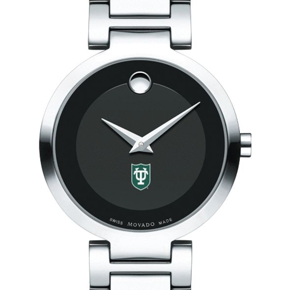 Tulane University Women's Movado Museum with Steel Bracelet
