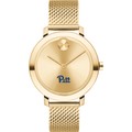 Pitt Women's Movado Bold Gold with Mesh Bracelet - Image 2