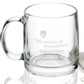 Yale School of Management 13 oz Glass Coffee Mug - Image 2
