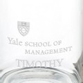 Yale School of Management 13 oz Glass Coffee Mug - Image 3
