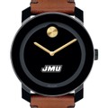 James Madison University Men's Movado BOLD with Brown Leather Strap - Image 1