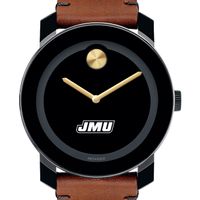 James Madison University Men's Movado BOLD with Brown Leather Strap