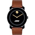 James Madison University Men's Movado BOLD with Brown Leather Strap - Image 2