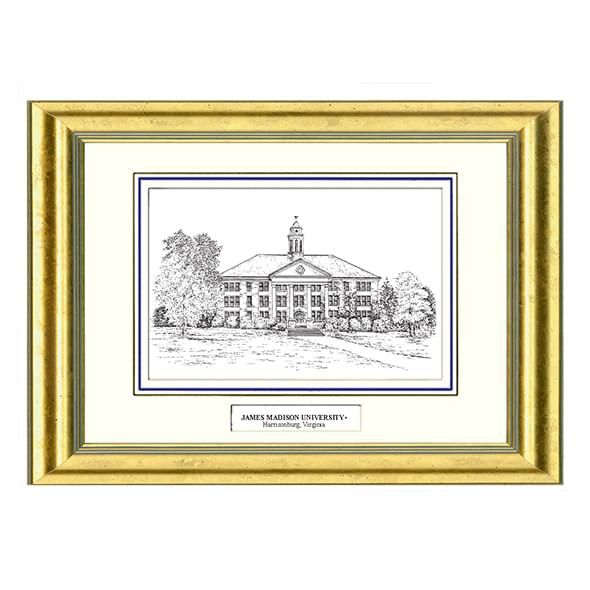 James Madison Black Ink Gold Frame