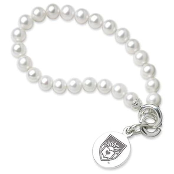 Lehigh Pearl Bracelet with Sterling Silver Charm - Image 1