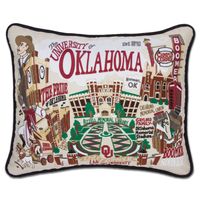 Oklahoma Embroidered Pillow