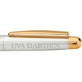 UVA Darden Fountain Pen in Sterling Silver with Gold Trim - Image 2