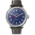 click to view Indiana Shinola Watch, The Runwell Automatic 45mm Royal Blue Dial - Image 2