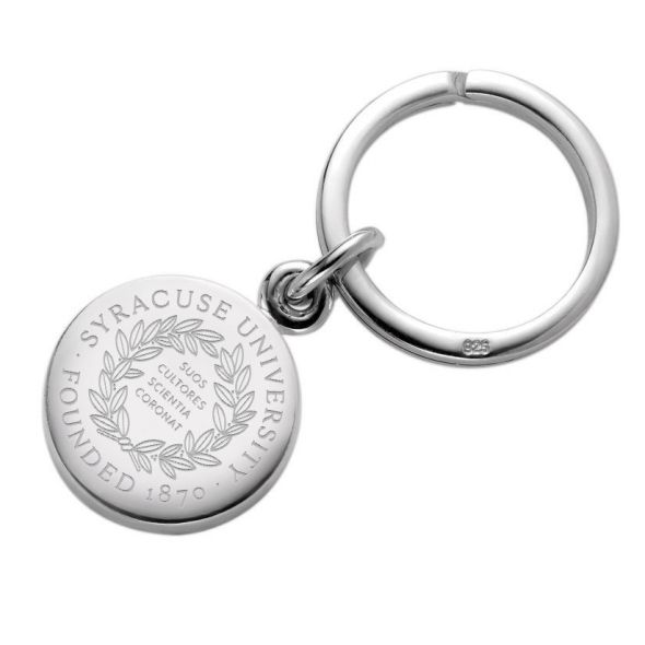 Syracuse University Sterling Silver Insignia Key Ring - Image 1