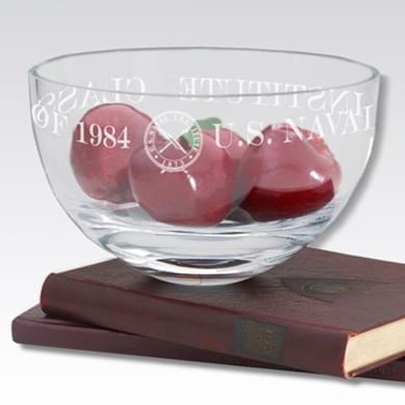 USNI 10" Glass Celebration Bowl - Image 1