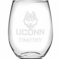 UConn Stemless Wine Glasses Made in the USA - Set of 2 - Image 2