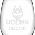 UConn Stemless Wine Glasses Made in the USA - Set of 2 - Image 3