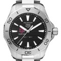 Texas A&M Men's TAG Heuer Steel Aquaracer with Black Dial - Image 1