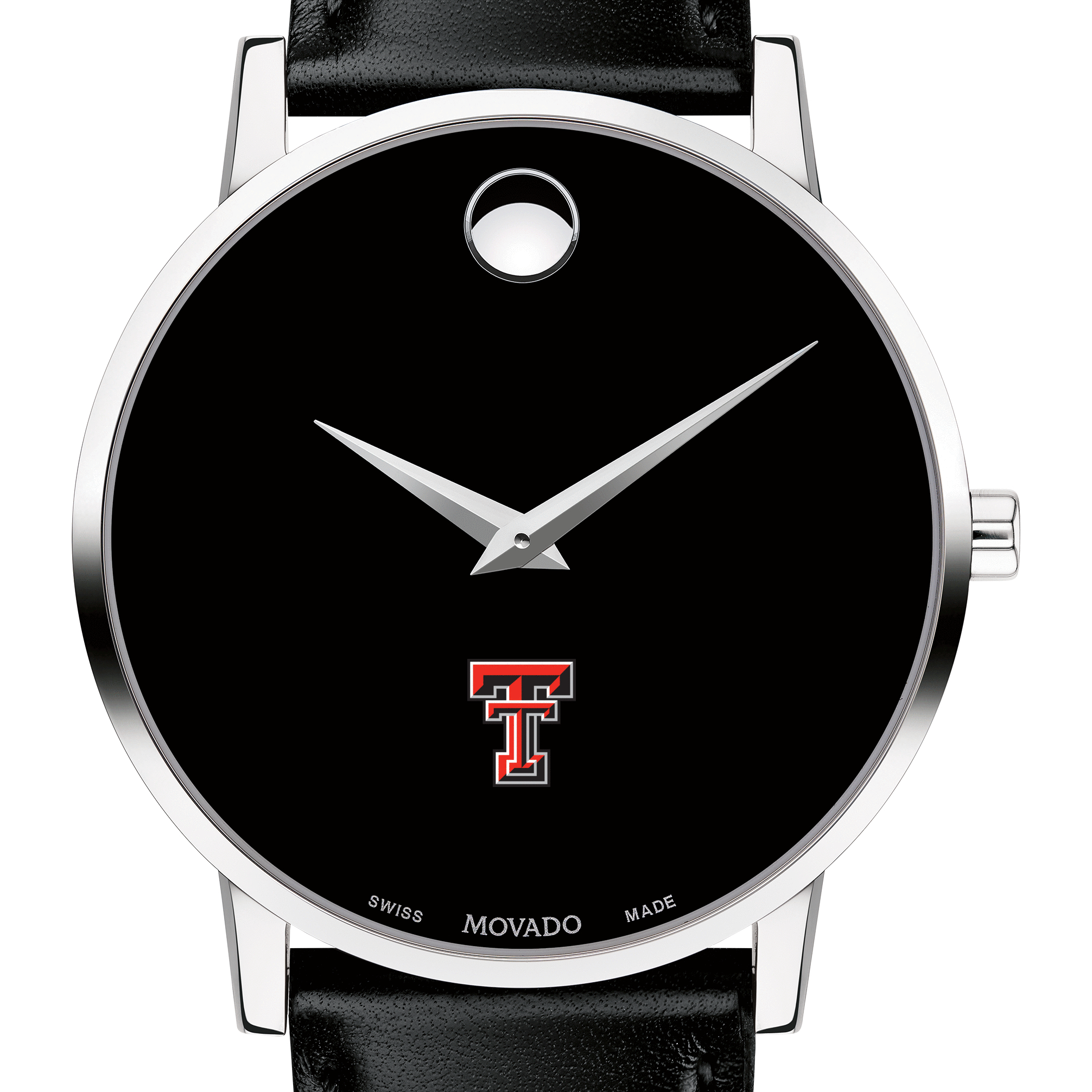 Texas Tech Men's Movado Museum with Leather Strap