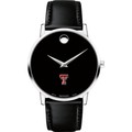 Texas Tech Men's Movado Museum with Leather Strap - Image 2