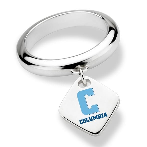 Columbia University Sterling Silver Ring with Sterling Tag