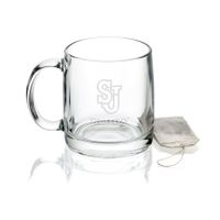St. John's University 13 oz Glass Coffee Mug