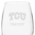 TCU Red Wine Glasses - Set of 4 - Image 3
