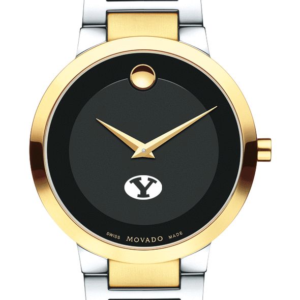 Brigham Young University Men's Movado Two-Tone Modern Classic Museum with Bracelet