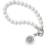 Notre Dame Pearl Bracelet with Sterling Silver Charm