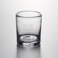 UNC Kenan-Flagler Double Old Fashioned Glass by Simon Pearce