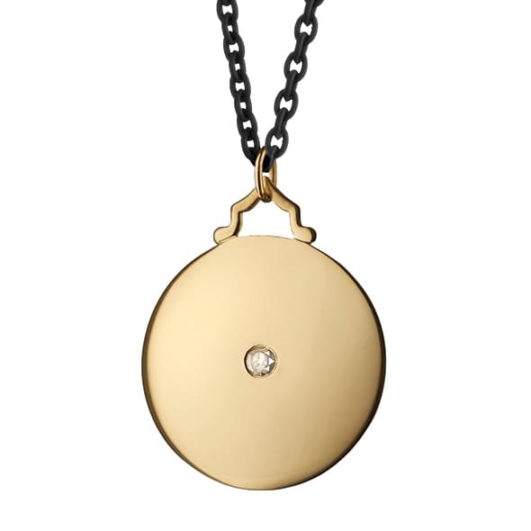 Penn Monica Rich Kosann Round Charm in Gold with Stone