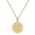 Seton Hall 14K Gold Pendant & Chain - Image 1