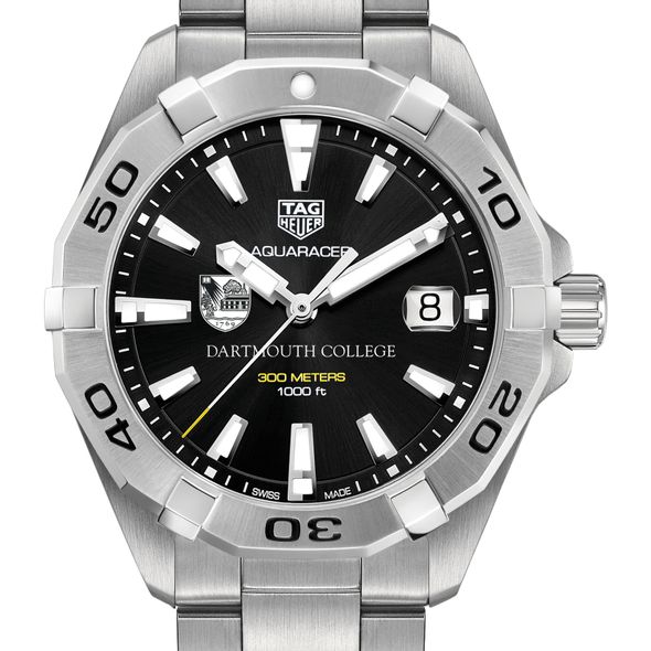 Dartmouth College Men's TAG Heuer Steel Aquaracer with Black Dial