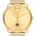 Ohio State Men's Movado Bold Gold 42 with Mesh Bracelet - Image 1