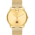 Ohio State Men's Movado Bold Gold 42 with Mesh Bracelet - Image 2