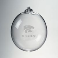 Kansas State Glass Ornament by Simon Pearce