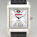 University of Georgia Men's Collegiate Watch with Leather Strap - Image 1